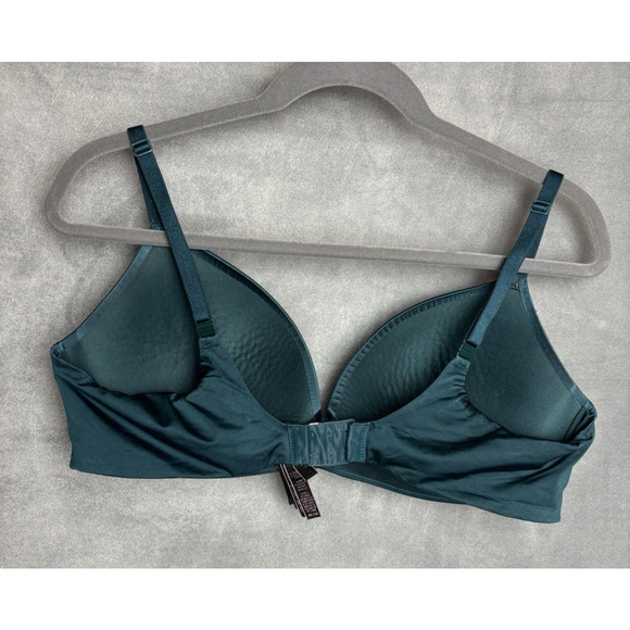 Victoria’s Secret So Obsessed Wireless Push-Up Bra Size 38C Emerald Green Teal - Picture 2 of 10